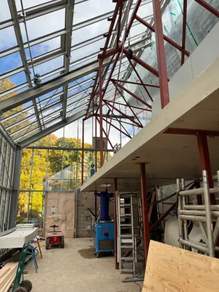 Nya butiken tar form